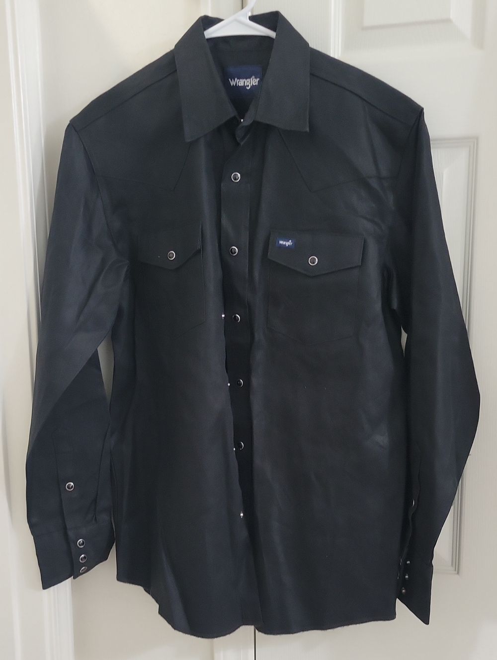 Wrangler Men's Black Western Button-Down Shirt